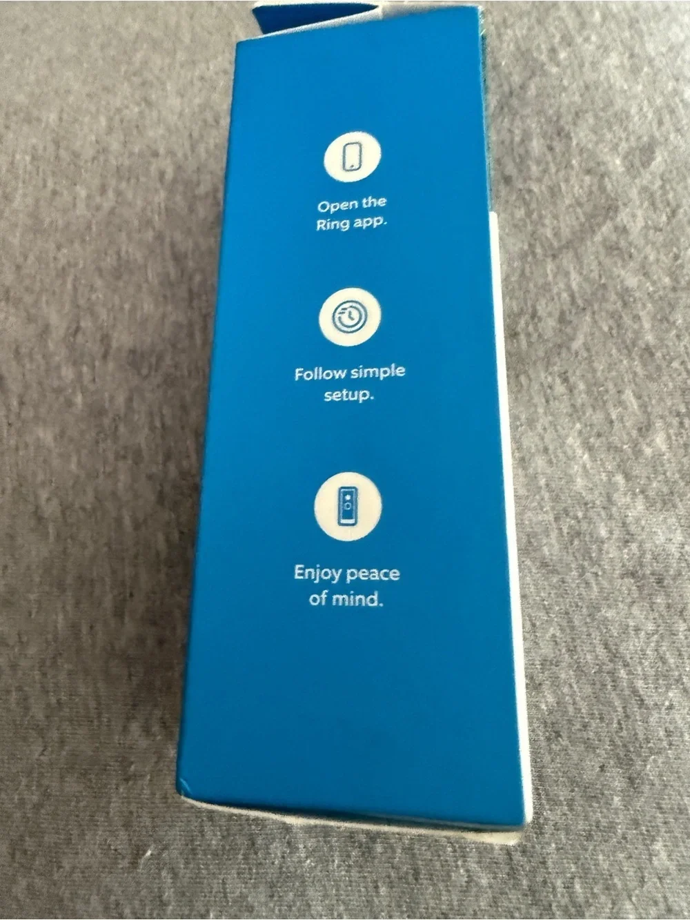 Ring Video Doorbell in Black with Blue Accent